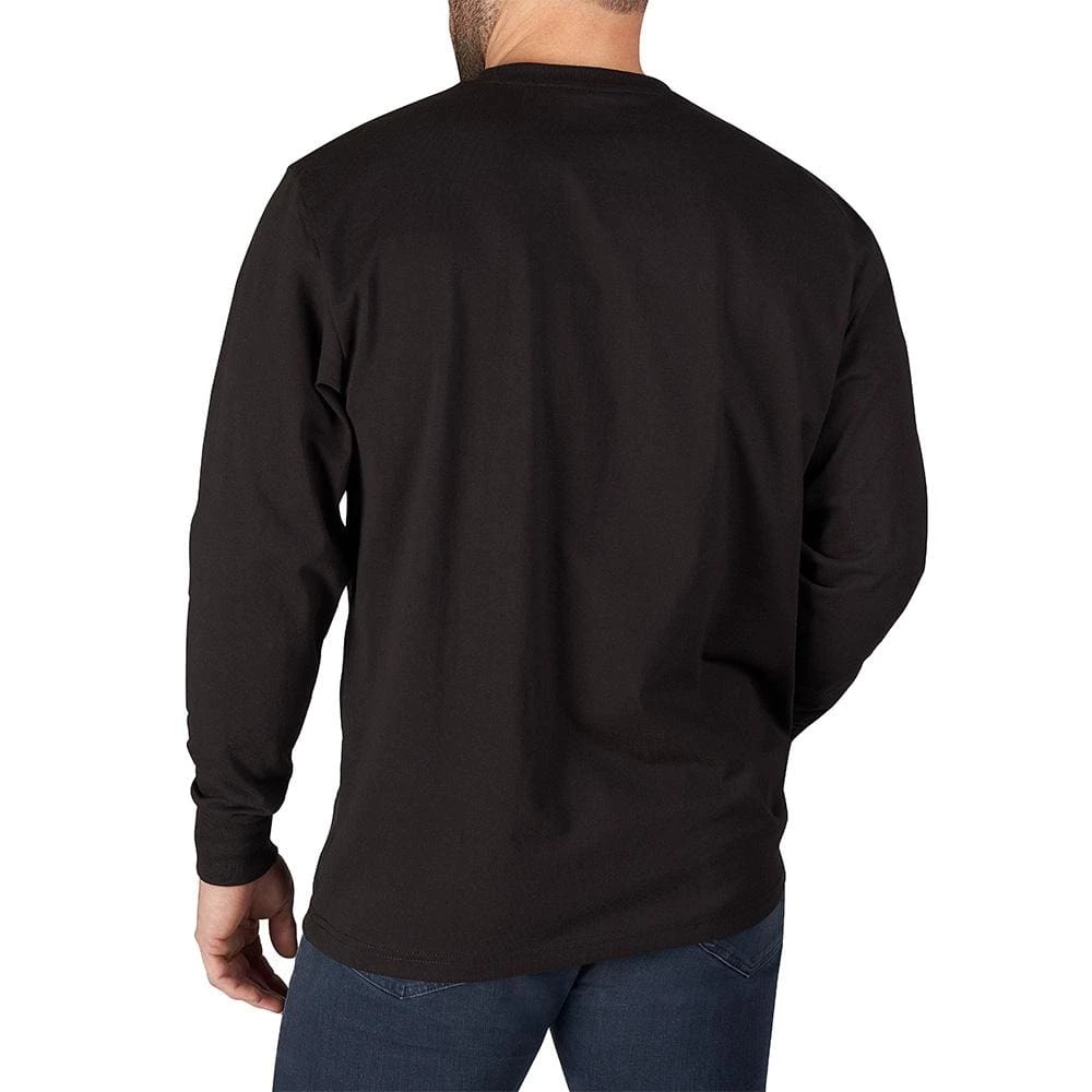 Milwaukee Men's Large Black Heavy-Duty Cotton/Polyester Long-Sleeve Pocket T-Shirt (4-Pack) 5 Milwaukee Men's Large Black Heavy-Duty Cotton/Polyester Long-Sleeve Pocket T-Shirt (4-Pack) - Image 5