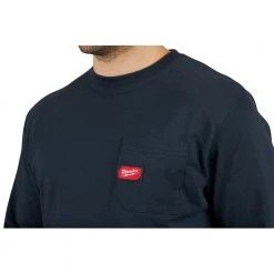 Milwaukee Men's Small Blue Heavy-Duty Cotton/Polyester Long-Sleeve Pocket T-Shirt 16 Milwaukee Men's Small Blue Heavy-Duty Cotton/Polyester Long-Sleeve Pocket T-Shirt -Workwear Sales Store milwaukee t shirts 602bl s c3 1000