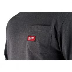 Milwaukee Men's 3X-Large Gray Heavy-Duty Cotton/Polyester Long-Sleeve Pocket T-Shirt -Workwear Sales Store milwaukee t shirts 602g 3x c3 1000