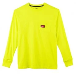 Milwaukee Men's X-Large High Visibility Heavy-Duty Cotton/Polyester Long-Sleeve Pocket T-Shirt (4-Pack) 14 Milwaukee Men's X-Large High Visibility Heavy-Duty Cotton/Polyester Long-Sleeve Pocket T-Shirt (4-Pack) -Workwear Sales Store milwaukee t shirts 602hv xl x4 66 1000