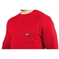 Milwaukee Men's 3X-Large Red Heavy-Duty Cotton/Polyester Long-Sleeve Pocket T-Shirt 16 Milwaukee Men's 3X-Large Red Heavy-Duty Cotton/Polyester Long-Sleeve Pocket T-Shirt -Workwear Sales Store milwaukee t shirts 602r 3x c3 1000