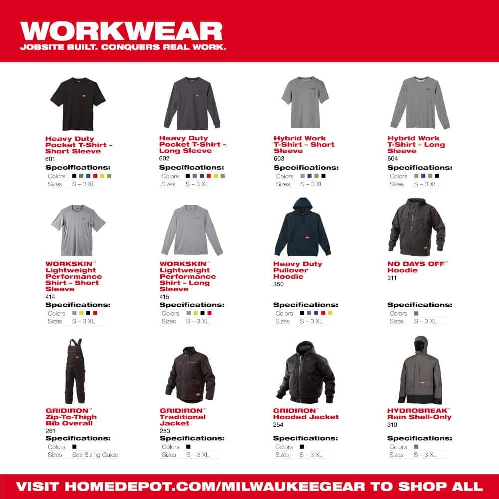 Milwaukee Men's X-Large Black Cotton/Polyester Long-Sleeve Hybrid Work T-Shirt 9 Milwaukee Men's X-Large Black Cotton/Polyester Long-Sleeve Hybrid Work T-Shirt - Image 9