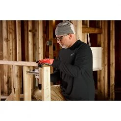 Milwaukee Men's X-Large Black Cotton/Polyester Long-Sleeve Hybrid Work T-Shirt 16 Milwaukee Men's X-Large Black Cotton/Polyester Long-Sleeve Hybrid Work T-Shirt -Workwear Sales Store milwaukee t shirts 604b xl 77 1000