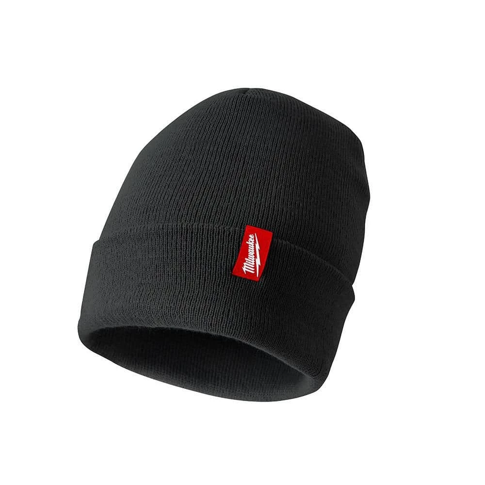 Milwaukee Men's Black Acrylic Cuffed Beanie Hat 1 Milwaukee Men's Black Acrylic Cuffed Beanie Hat