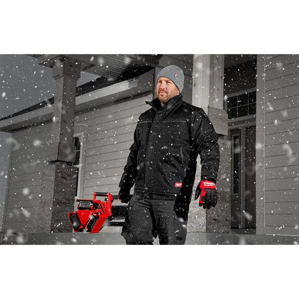 Milwaukee Men's Gray Acrylic Cuffed Beanie Hat 5 Milwaukee Men's Gray Acrylic Cuffed Beanie Hat - Image 5