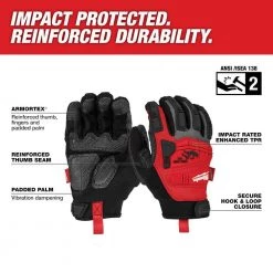 Milwaukee X-Large Impact Demolition Gloves -Workwear Sales Store milwaukee work gloves 48 22 8753 40 1000