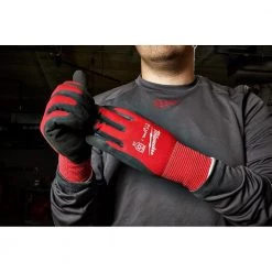 Milwaukee X-Large Red Latex Level 1 Cut Resistant Insulated Winter Dipped Work Gloves -Workwear Sales Store milwaukee work gloves 48 22 8913 77 1000
