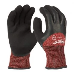 Milwaukee X-Large Red Latex Level 3 Cut Resistant Insulated Winter Dipped Work Gloves -Workwear Sales Store milwaukee work gloves 48 22 8923 31 1000