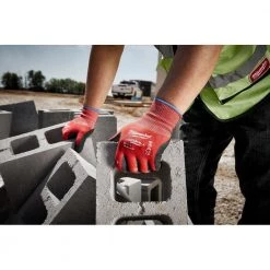 Milwaukee Medium Red Nitrile Level 2 Cut Resistant Dipped Work Gloves 19 Milwaukee Medium Red Nitrile Level 2 Cut Resistant Dipped Work Gloves -Workwear Sales Store milwaukee work gloves 48 22 8926 77 1000