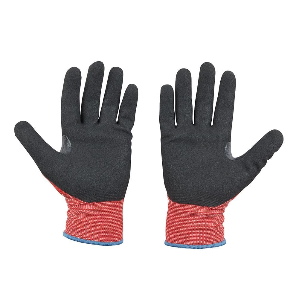 Milwaukee Medium Red Nitrile Level 2 Cut Resistant Dipped Work Gloves 4 Milwaukee Medium Red Nitrile Level 2 Cut Resistant Dipped Work Gloves - Image 4