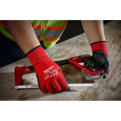 Milwaukee X-Large Red Nitrile Level 3 Cut Resistant Dipped Work Gloves (3-Pack) -Workwear Sales Store milwaukee work gloves 48 22 8933 x3 4f 1000