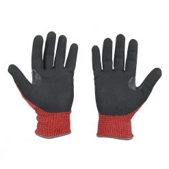 Milwaukee Large Red Nitrile Level 4 Cut Resistant Dipped Work Gloves -Workwear Sales Store milwaukee work gloves 48 22 8947 a0 1000