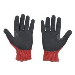 Milwaukee Large Red Nitrile Level 4 Cut Resistant Dipped Work Gloves (12-Pack) -Workwear Sales Store milwaukee work gloves 48 22 8947b a0 1000