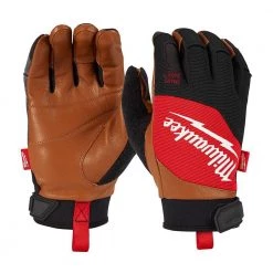 Milwaukee Large Goatskin Leather Performance Work Gloves