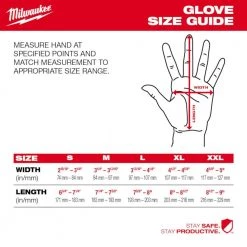 Milwaukee X-Large High Dexterity Cut 2 Resistant Polyurethane Dipped Work Gloves -Workwear Sales Store milwaukee work gloves 48 73 8723 76 1000