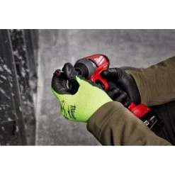 Milwaukee Large High Visibility Level 2 Cut Resistant Polyurethane Dipped Work Gloves -Workwear Sales Store milwaukee work gloves 48 73 8922 4f 1000