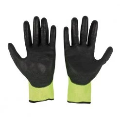 Milwaukee Large High Visibility Level 3 Cut Resistant Polyurethane Dipped Work Gloves -Workwear Sales Store milwaukee work gloves 48 73 8932 a0 1000