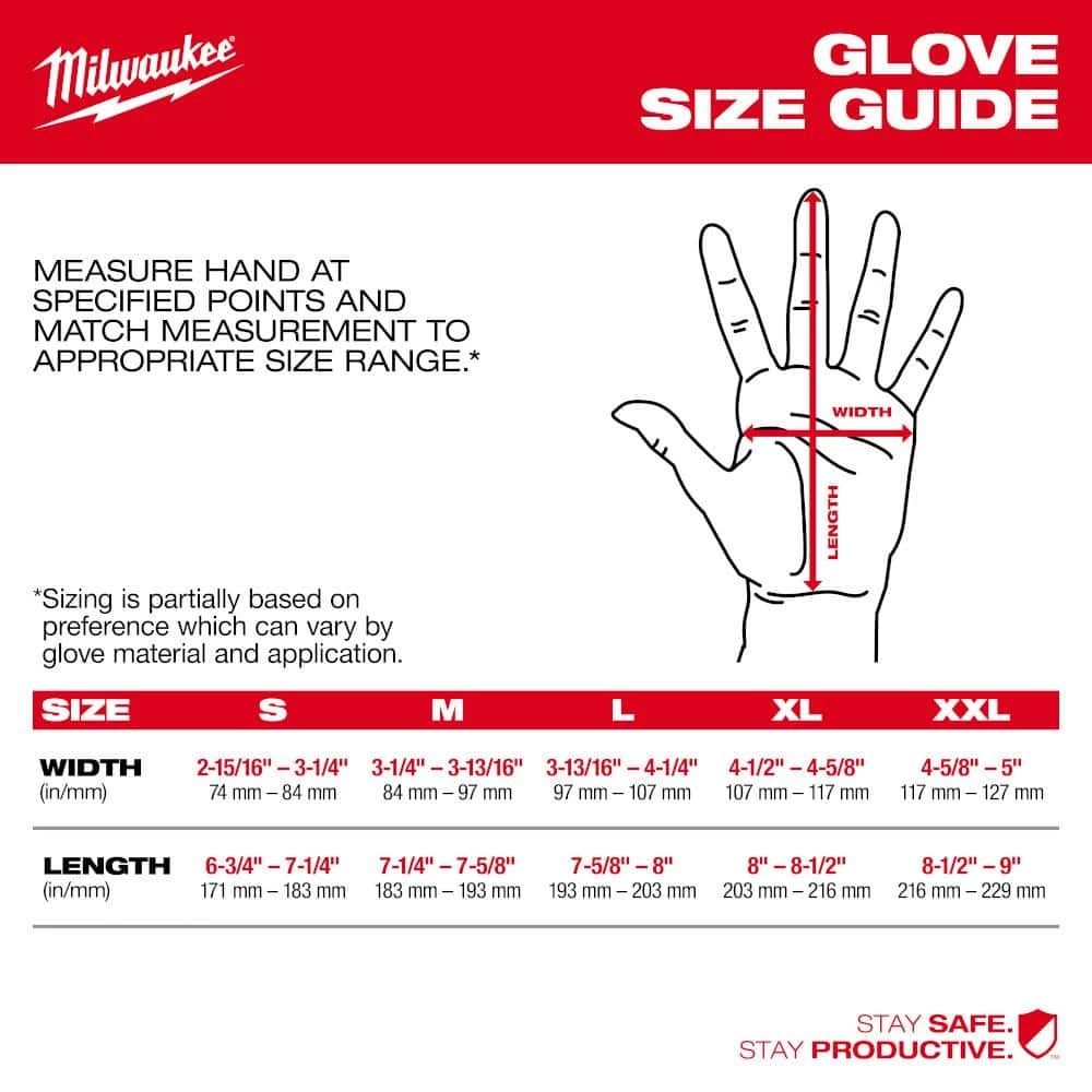 Milwaukee Large Gray Latex Level 4 Cut Resistant Insulated Winter Dipped Work Gloves 4 Milwaukee Large Gray Latex Level 4 Cut Resistant Insulated Winter Dipped Work Gloves - Image 4