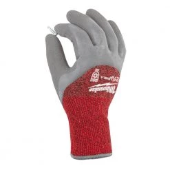 Milwaukee X-Large Gray Latex Level 4 Cut Resistant Insulated Winter Dipped Work Gloves -Workwear Sales Store milwaukee work gloves 48 73 9943 40 1000
