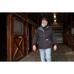 Milwaukee Men's X-Large Black Heavy-Duty Sherpa-Lined Vest with 5-Pockets -Workwear Sales Store milwaukee work vests 801b xl c3 1000