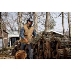 Milwaukee Men's Medium Brown Heavy-Duty Sherpa-Lined Vest with 5-Pockets -Workwear Sales Store milwaukee work vests 801br m 66 1000