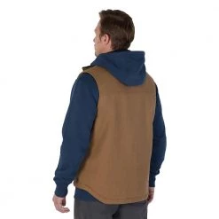 Milwaukee Men's X-Large Brown Heavy-Duty Sherpa-Lined Vest with 5-Pockets -Workwear Sales Store milwaukee work vests 801br xl a0 1000