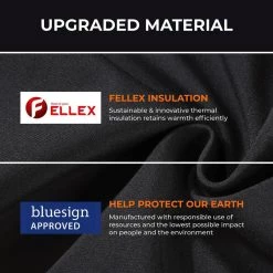 ORORO Men's Large Black/Blue 7.2-Volt Lithium-Ion Soft Shell Heated Jacket with Detachable Hood and (1) 5.2 Ah Battery Pack -Workwear Sales Store ororo heated jackets 2101 01a 0105 66 1000