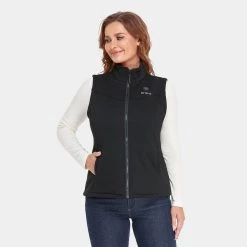 ORORO Women's Medium Black 7.2-Volt Lithium-Ion Heated Fleece Vest with (1) 5.2Ah Battery and Charger -Workwear Sales Store ororo heated jackets 2204 03a 0104 40 1000