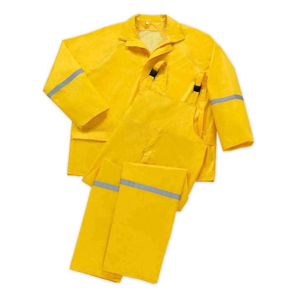 Unbranded 3-Piece Large Rain Suit 1 Unbranded 3-Piece Large Rain Suit